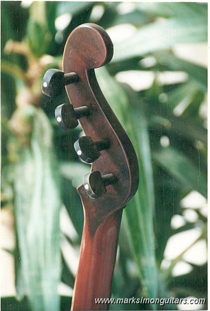 boucherbackbig.jpg - Back shot of restored peghead. The pegs were replicated from one found believed to be an original.